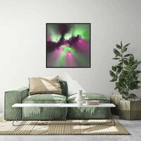 Green With Envy Abstract Art Print - Thumbnail 2