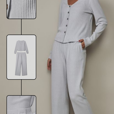 Wide ribbed 2-piece set - final sale