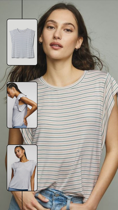 Printed Extended Sleeve Top - FINAL SALE