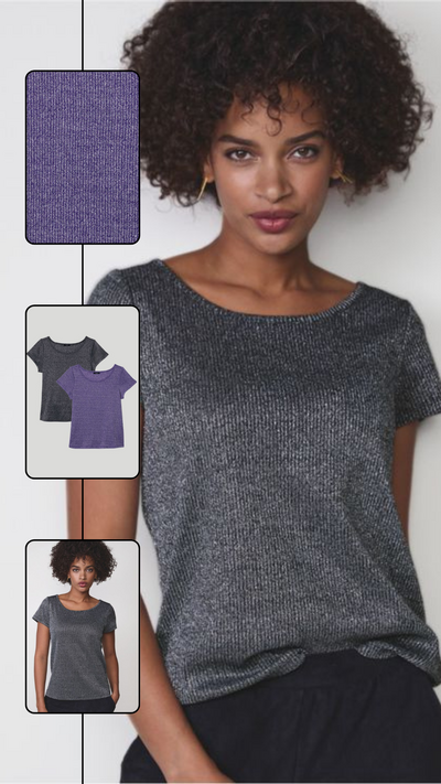 2-Pack Glitter Tees - FINAL SALE