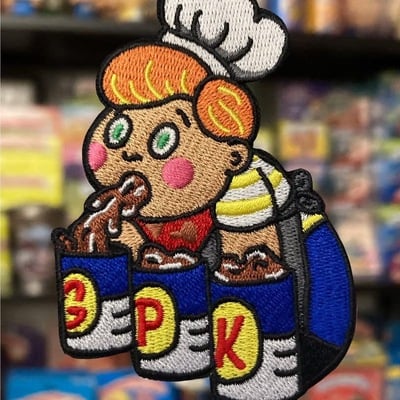 Garbage patch kid up chuck patch (iron-on)