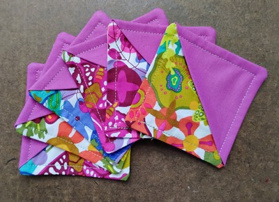 Corner bookmark- purple art theory