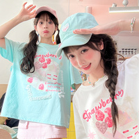 Cute cake lace patchwork antibacterial T-shirt - Thumbnail 2