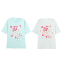 Cute cake lace patchwork antibacterial T-shirt - Thumbnail 4