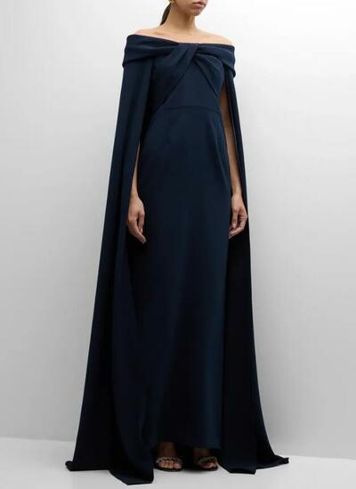 Elegant Navy Blue Sheath Satin Mother Of The Bride/ Groom Dresses Formal Evening Dress