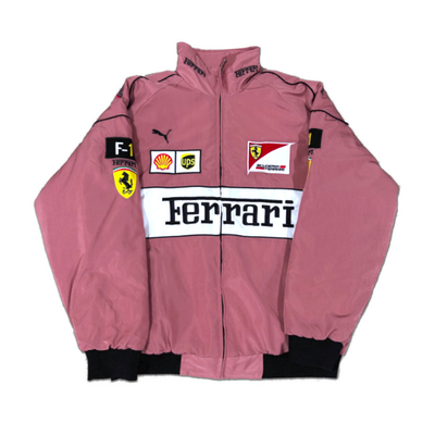 Vintage "ferrari" f1 jacket peach - Thumbnail 1