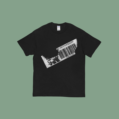 Own your gods barcode t shirt black