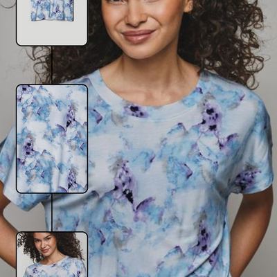 Abstract print top - final sale - Thumbnail 5