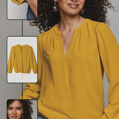 Drawstring blouse - final sale