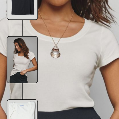 2-pack rib knit t-shirts -final sale - Thumbnail 3