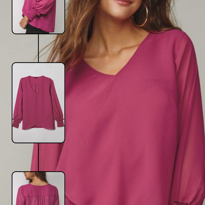Chiffon crisscross front top - final sale