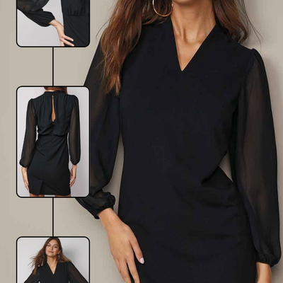 Sheer back dress - final sale