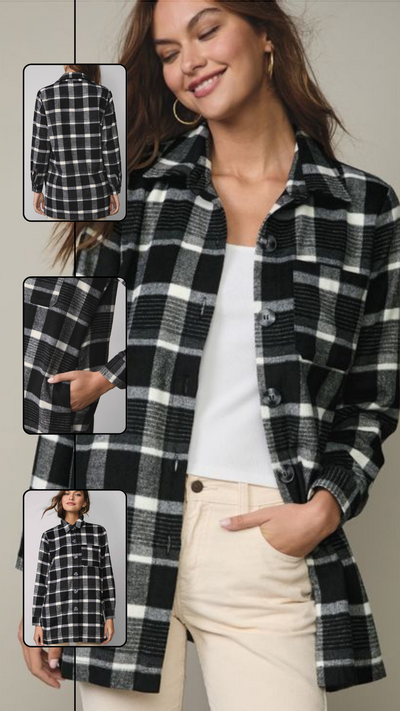 Black and White Coat - FINAL SALE