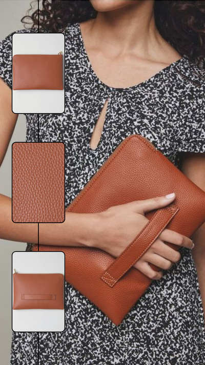 Pebbled Clutch - FINAL SALE