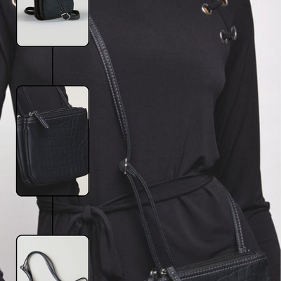 Embossed crossbody bag - final sale