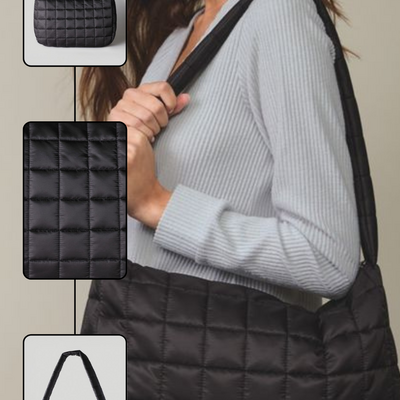 Quilted puffer bag - final sale