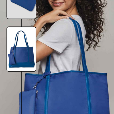 Blue shiny tote - final sale