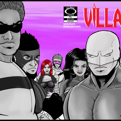 *new* villain #8 - heroes cover