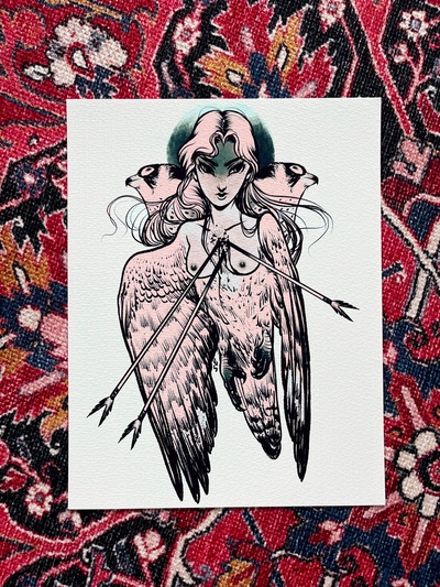 "Harpy" 8 1/2 x 11" Print