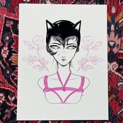 "kitten" 8 1/2 x 11" print