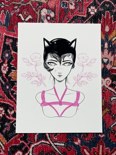 "Kitten" 8 1/2 x 11" Print