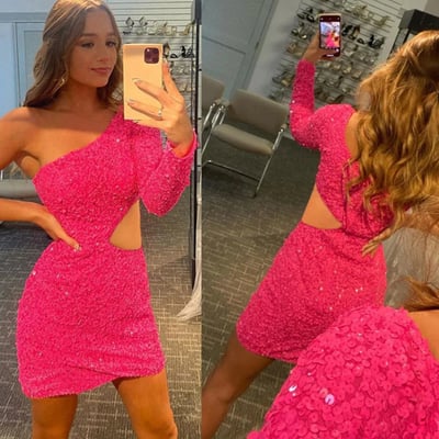 Single length homecoming dresses sparkly