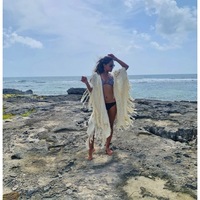 Xochiquetzalis - frayed kimono - Thumbnail 3