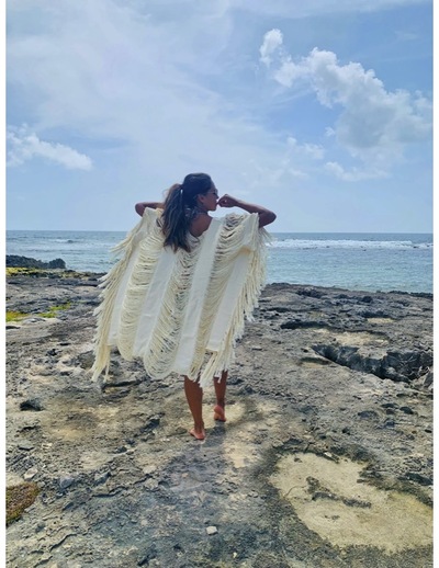 Xochiquetzalis - frayed kimono