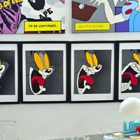 Tetraptych Painting by David Gomez "Tom's Scream"  - Thumbnail 2