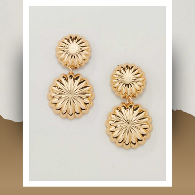 Sunlit flower bloom earrings - final sale - Thumbnail 3