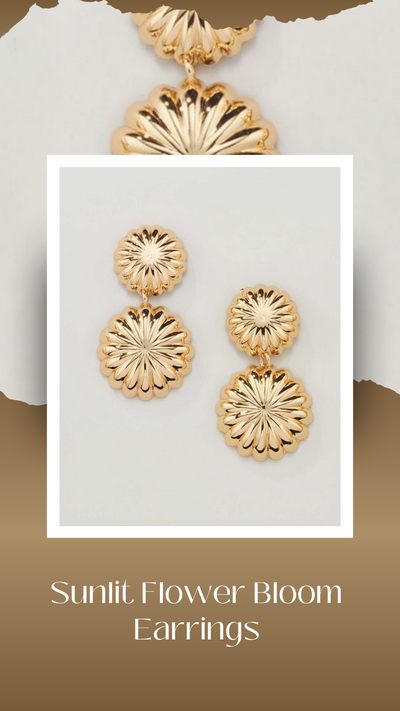 Sunlit Flower Bloom Earrings - FINAL SALE