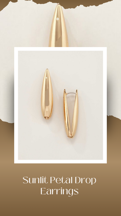 Sunlit Petal Drop Earrings - FINAL SALE