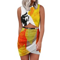Waist Not: Dragon Heat Signal Navel-Baring Mini Dress - Thumbnail 3