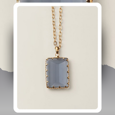 Dusk frame pendant necklace