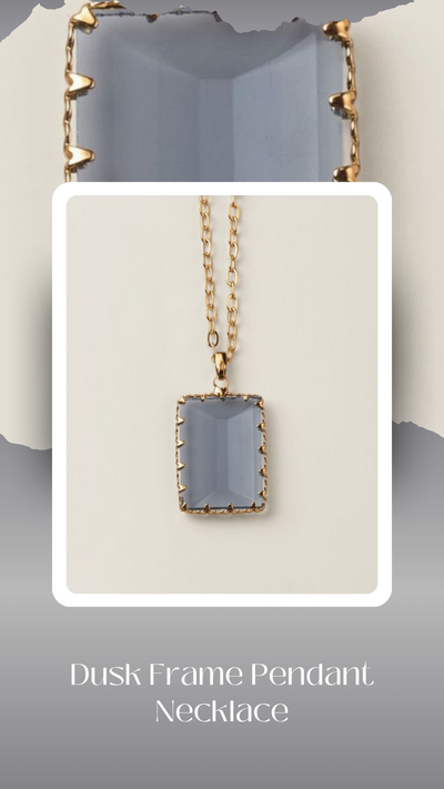 Dusk Frame Pendant Necklace