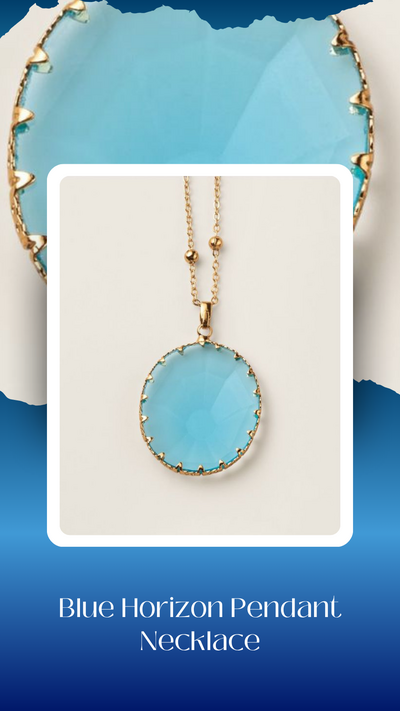 Blue Horizon Pendant Necklace