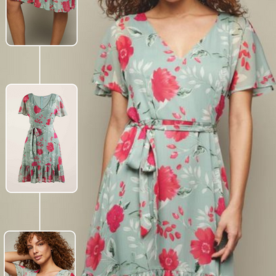 Spring floral dress - final sale