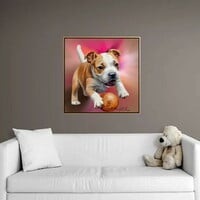 Pit Bull Puppy Art Print - Thumbnail 1