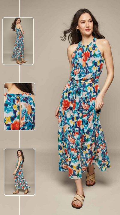 Floral Sleeveless Dress - FINAL SALE