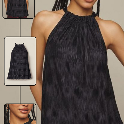 Textured halter top - final sale