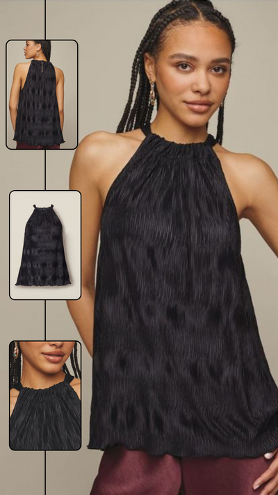 Textured Halter Top - FINAL SALE
