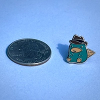 A Platypus? Hard Enamel Mini Pin - Thumbnail 1