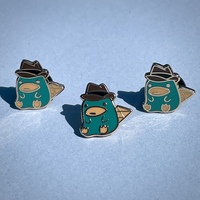 A Platypus? Hard Enamel Mini Pin - Thumbnail 2
