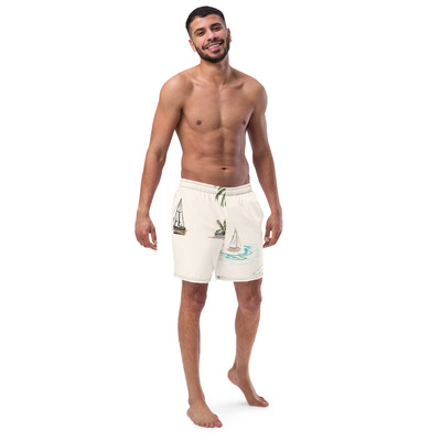 Beach recycled swim trunks