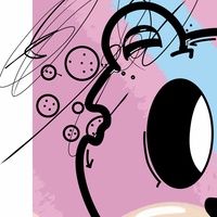 Oversize Print by Mou Kahami "I don't wanna say I'm not ok" - Thumbnail 1