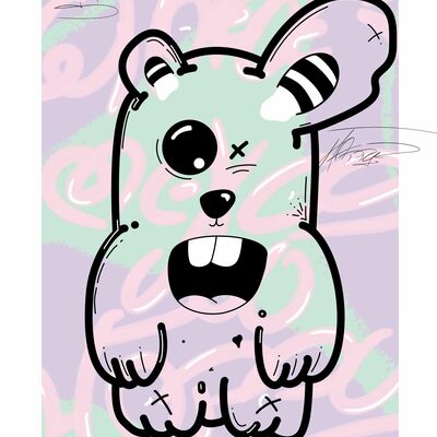 Oversize print by mou kahami "whatever makes you happy"