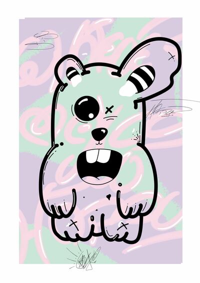 Oversize Print by Mou Kahami "Whatever makes you happy"