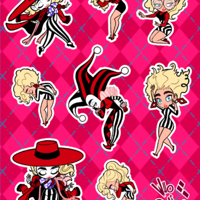 Who is she? sticker sheet