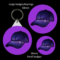 Hooty Button Badge/Keyring - Thumbnail 1