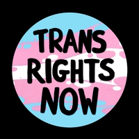 Trans Rights Now Large Button Badges/Keyrings - Thumbnail 3